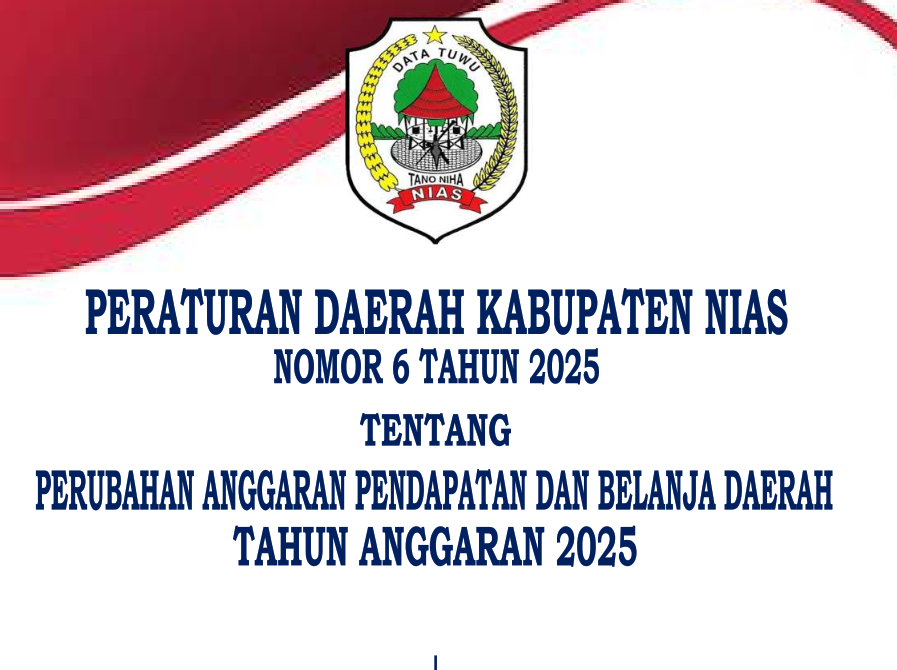 Informasi Peraturan Daerah Tentang Perubahan APBD TA 2025
