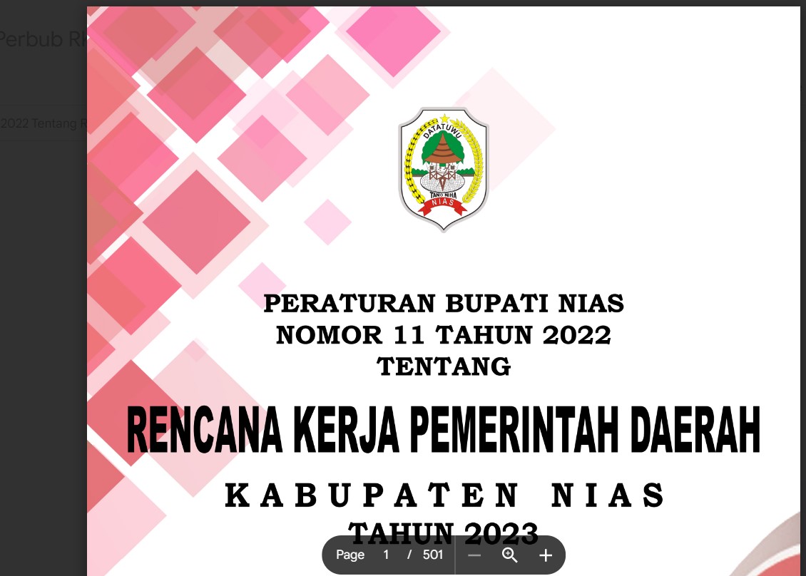 Informasi Ringkasan RKPD Tahun 2023