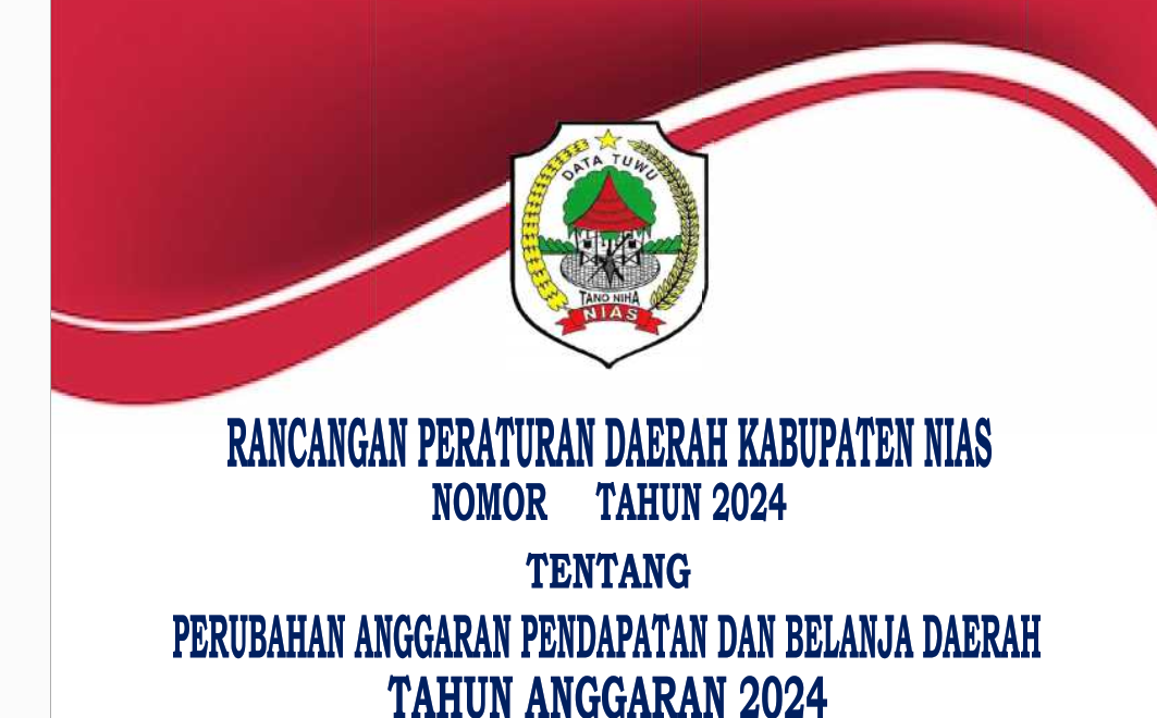 Informasi Rancangan Perda tentang Perubahan APBD Tahun 2024