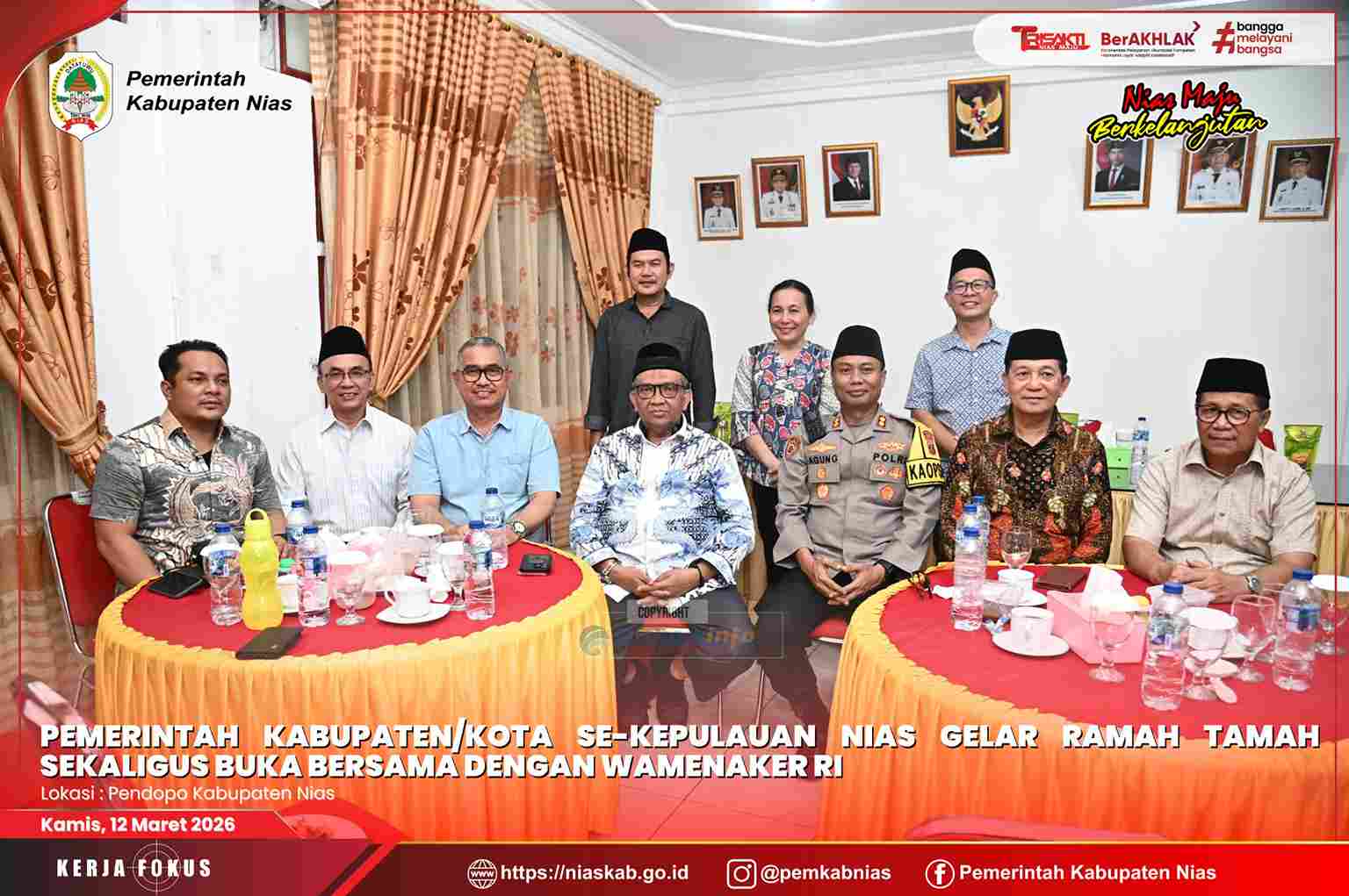 WAKILI BUPATI, SEKDA KABUPATEN NIAS SAMPAIKAN PERMOHONAN DUKUNGAN KETENAGAKERJAAN KEPADA WAMENAKER RI