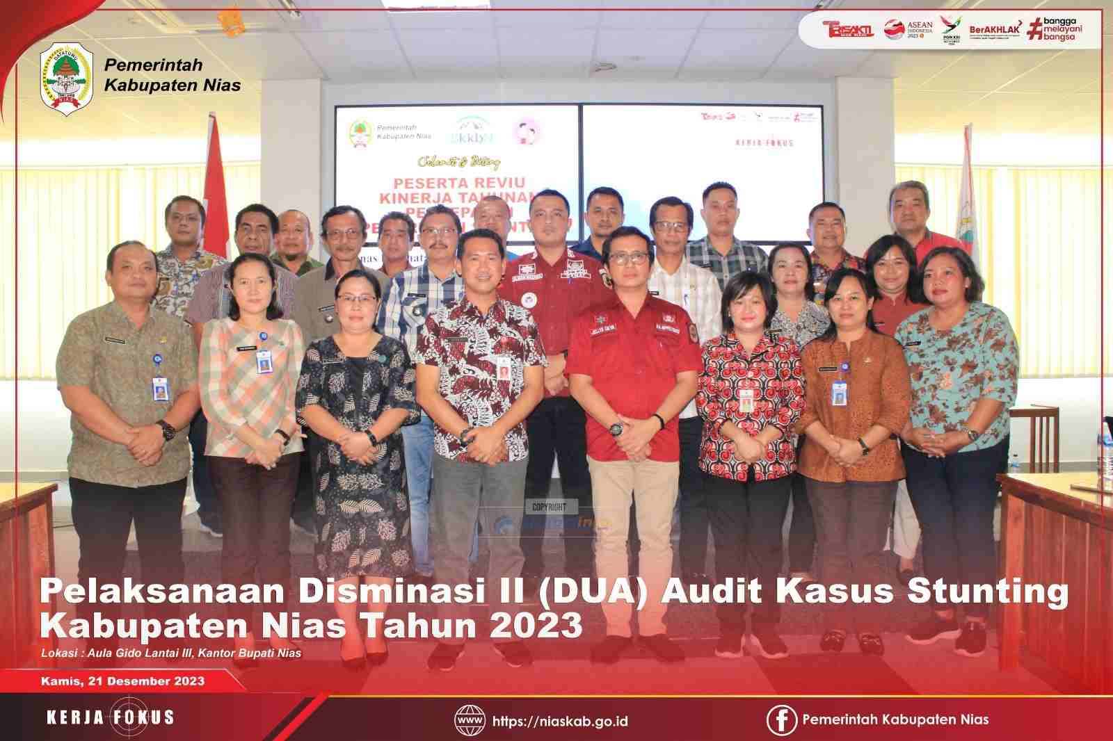 DISEMINASI AUDIT KASUS STUNTING TAHAP II (DUA) KABUPATEN NIAS TAHUN 2023