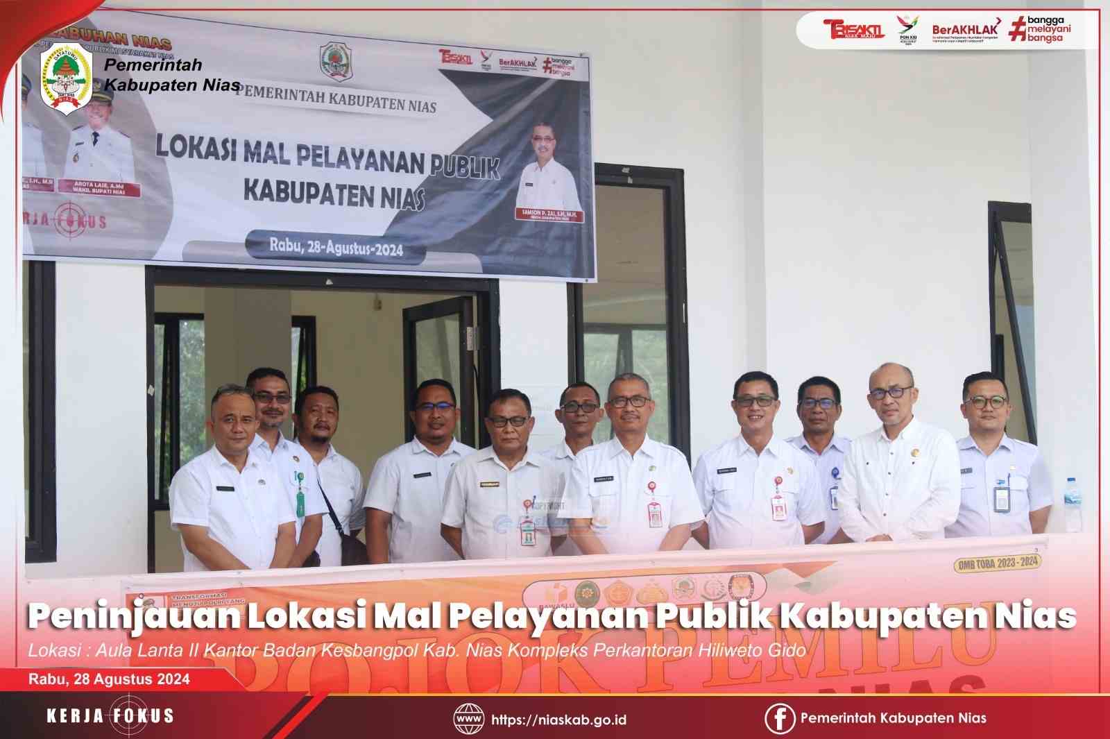 TINGKATKAN KUALITAS LAYANAN, SEKDA NIAS BERSAMA KEPALA OPD KUNJUNGI MAL PELAYANAN PUBLIK KABUPATEN NIAS