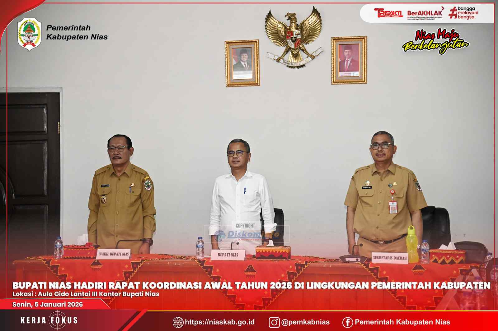 RAPAT KOORDINASI AWAL TAHUN 2026 DI LINGKUNGAN PEMERINTAH KABUPATEN NIAS