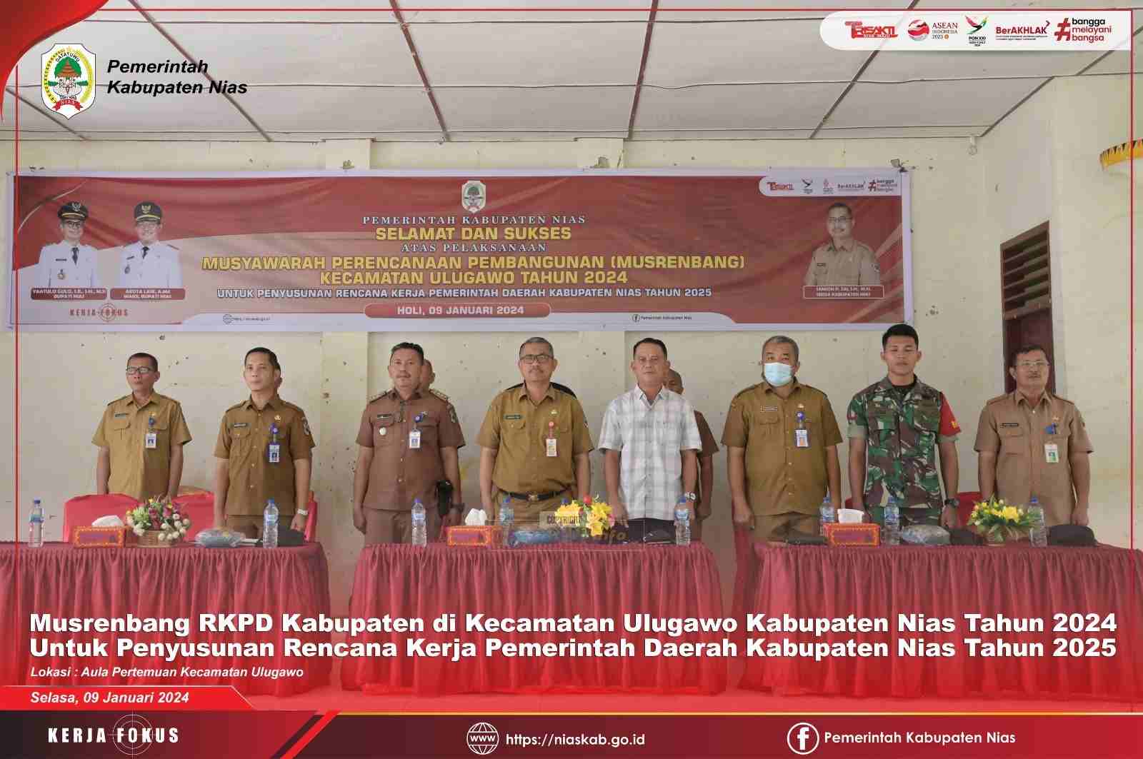 SEKDA KABUPATEN NIAS BUKA SECARA RESMI MUSRENBANG PENYUSUNAN RKPD TAHUN 2025 KECAMATAN ULUGAWO