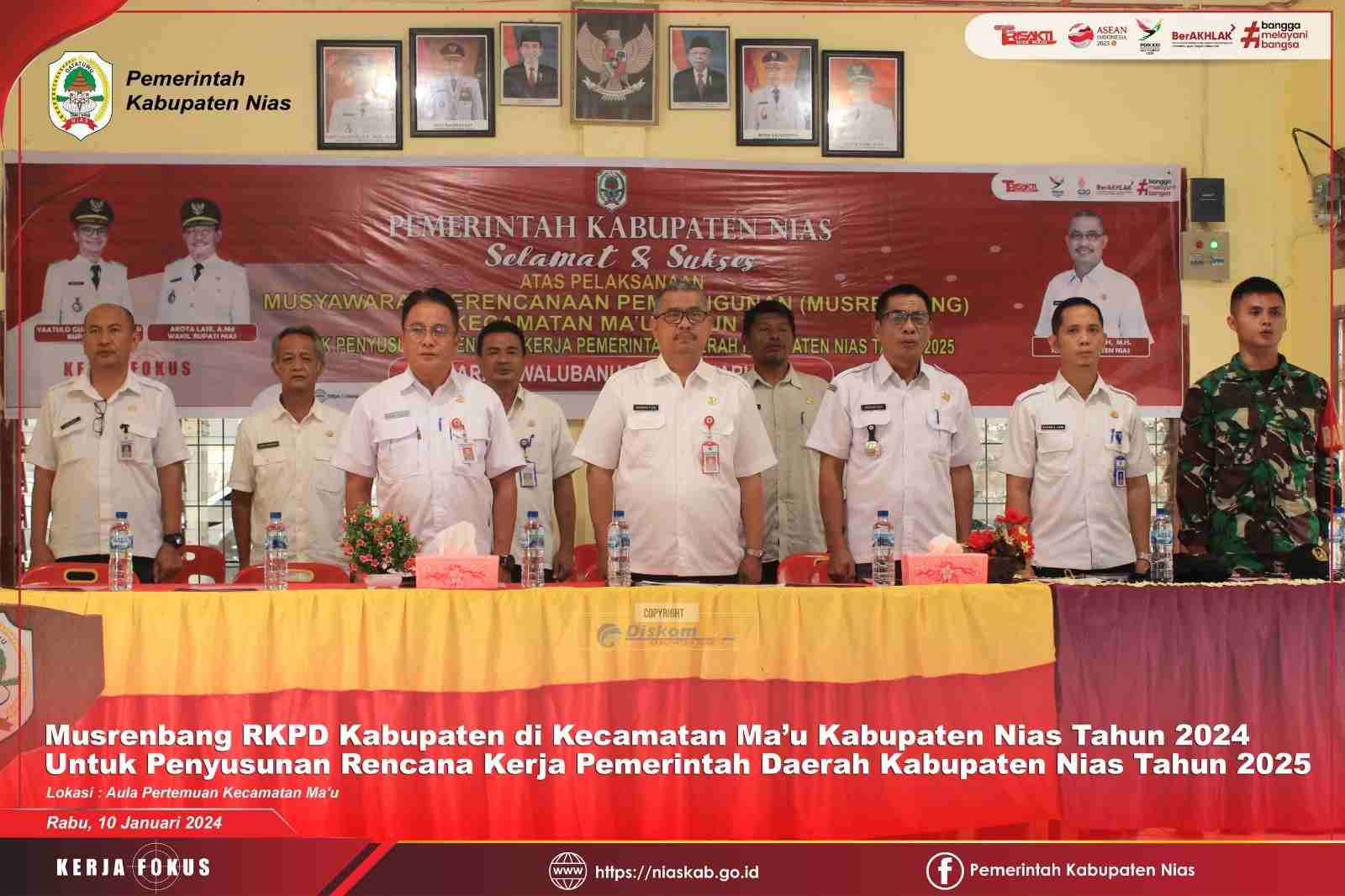 SEKDA KABUPATEN NIAS BUKA SECARA RESMI MUSRENBANG PENYUSUNAN RKPD TAHUN 2025 KECAMATAN MA’U