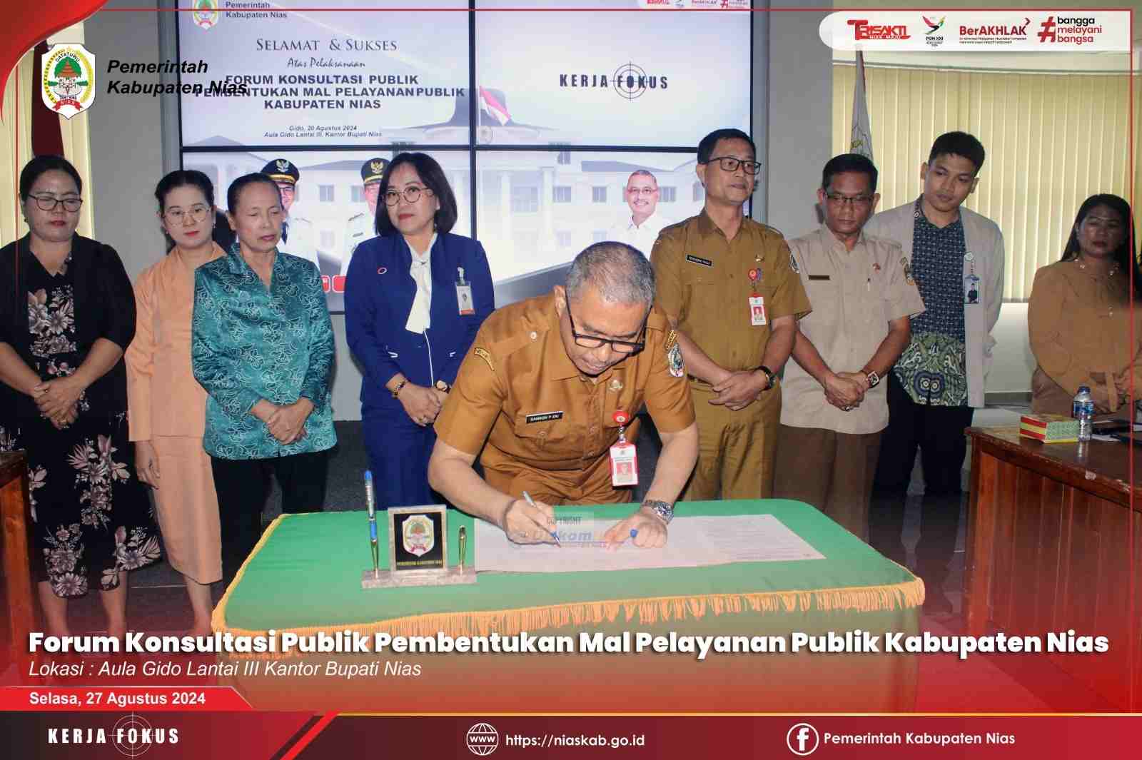 FORUM KONSULTASI PUBLIK PEMBENTUKAN MAL PELAYANAN PUBLIK (MPP) KABUPATEN NIAS