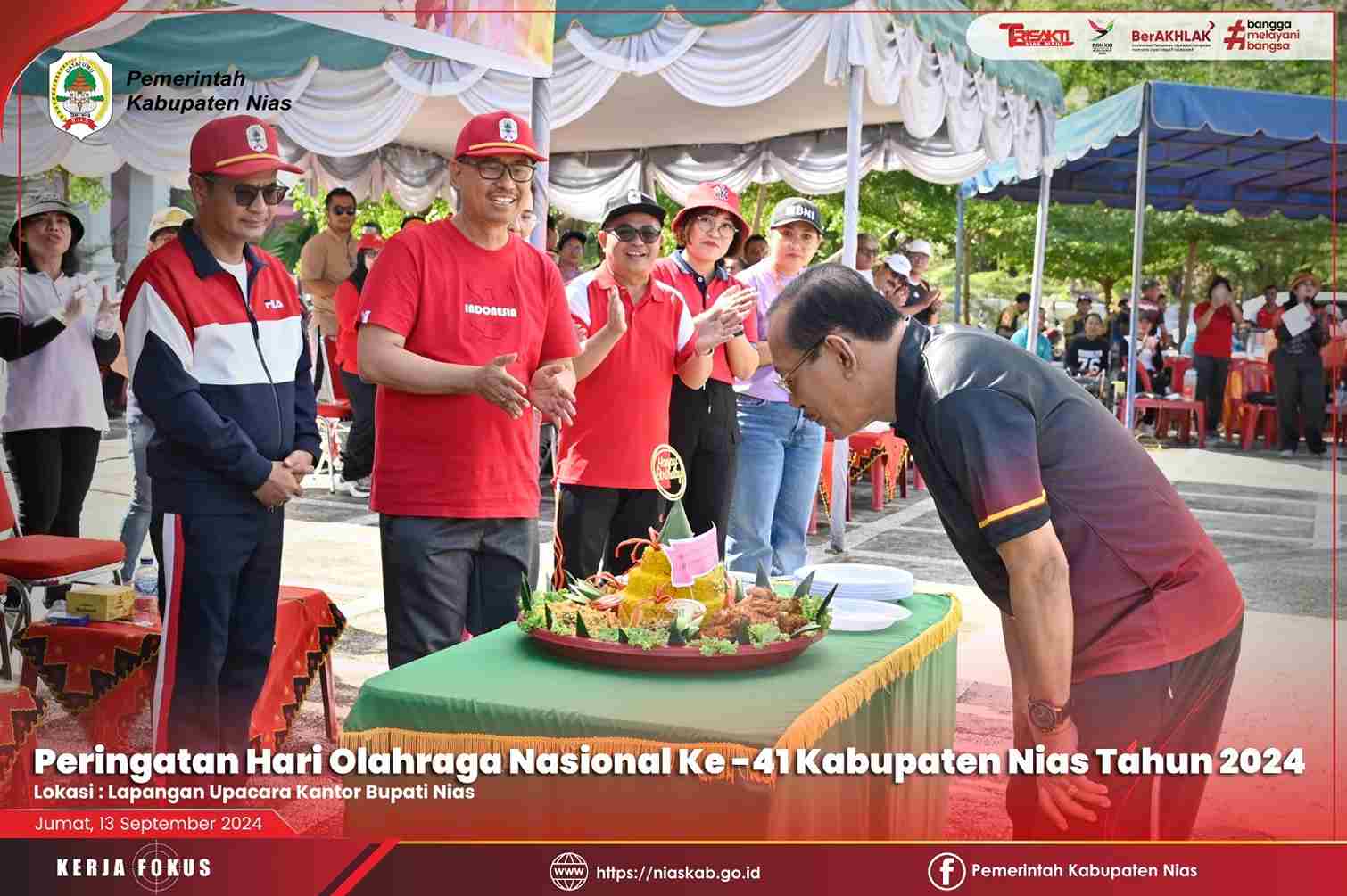 PERINGATAN HARI OLAHRAGA NASIONAL (HAORNAS) KE-41 DI KABUPATEN NIAS TAHUN 2024