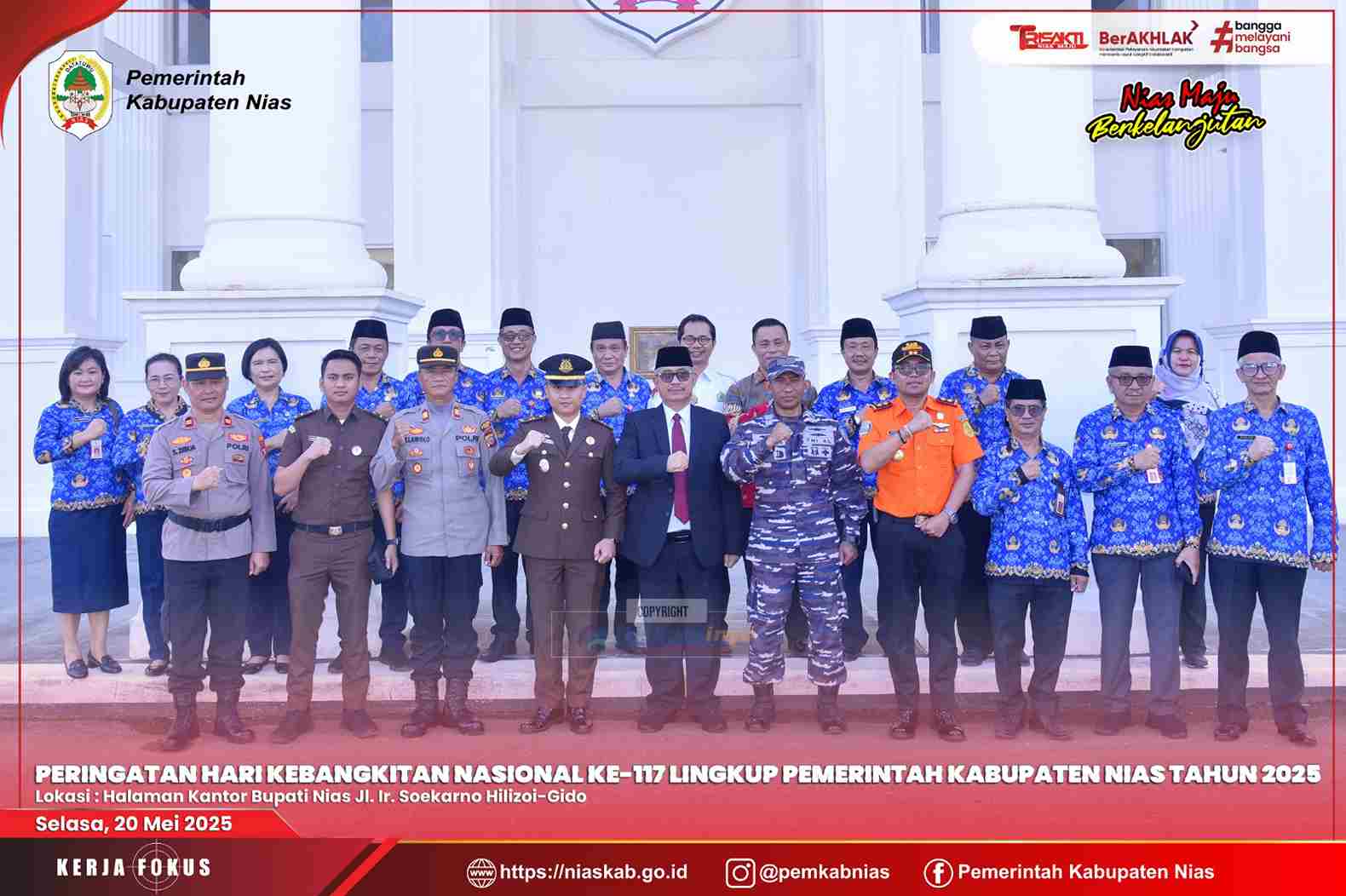 PEMERINTAH KABUPATEN NIAS GELAR HARI KEBANGKITAN NASIONAL KE-117 TAHUN 2025