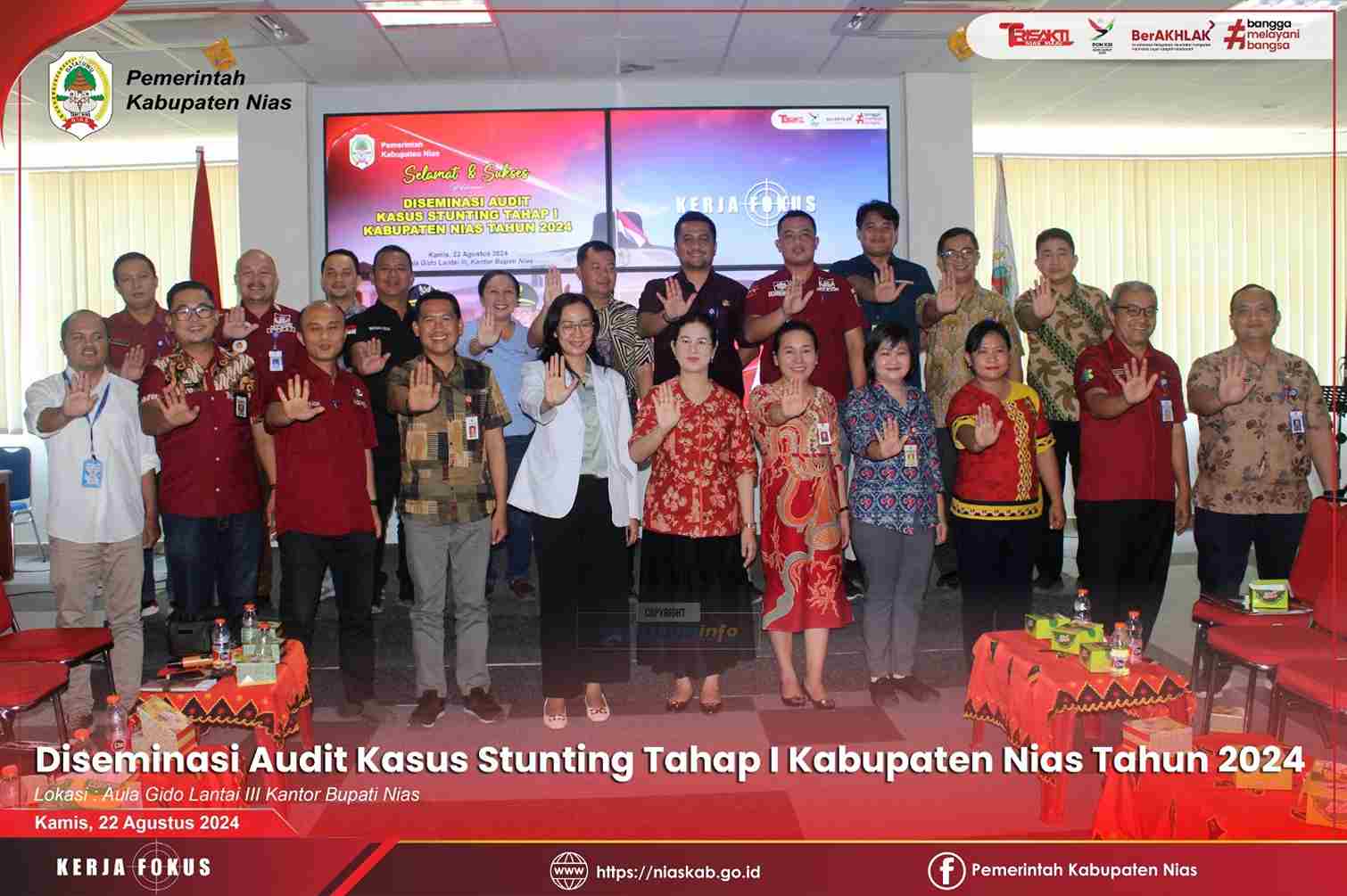 DISEMINASI AUDIT KASUS STUNTING TAHAP I (PERTAMA) KABUPATEN NIAS TAHUN 2024