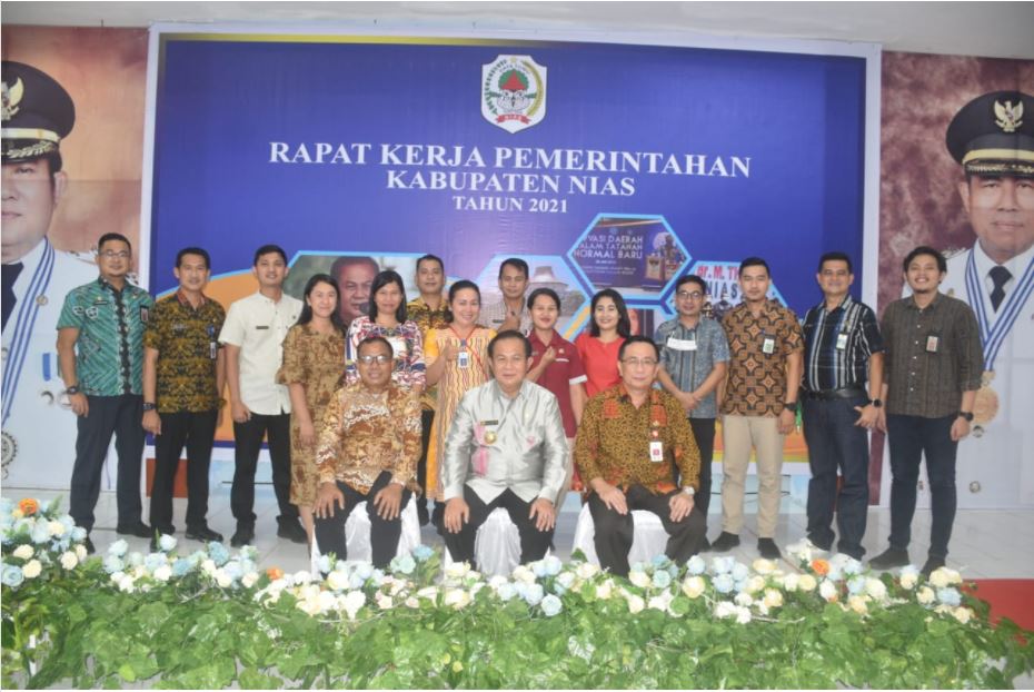 Rapat Kerja Pemerintah Kabupaten Nias Semester I Tahun 2021 Berlangsung Sukses