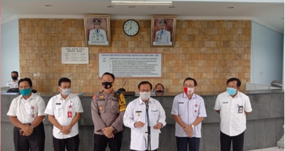 GTTP Covid-19 Kabupaten Nias Umumkan Penambahan Pasien Covid-19 Menjadi 3 Orang