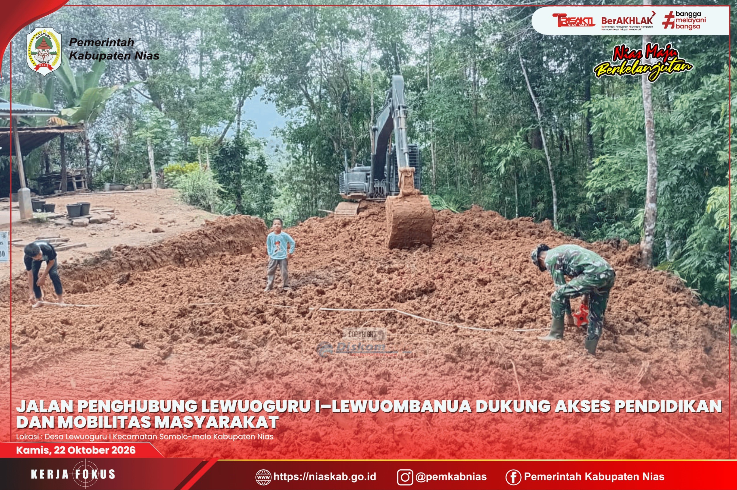 Jalan Penghubung Lewuoguru I–Lewuombanua Dukung Akses Pendidikan dan Mobilitas Masyarakat